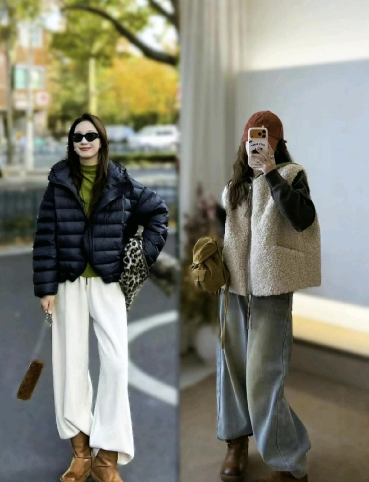 成都女生冬季阔腿裤穿搭秘诀，显瘦又时髦！成都女生发现阔腿裤新穿法！这个冬