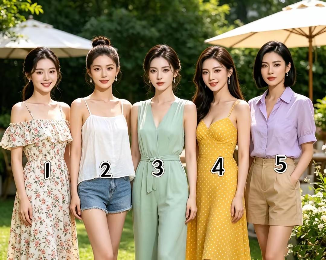 你未娶，他未嫁，这5位美女中，你会选择哪一位做你的女朋友。