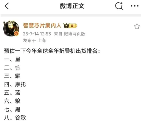 别犯傻了，华为折叠屏销量不用愁，永远是一座大山，无法超越。堵在友商面前，再怎么