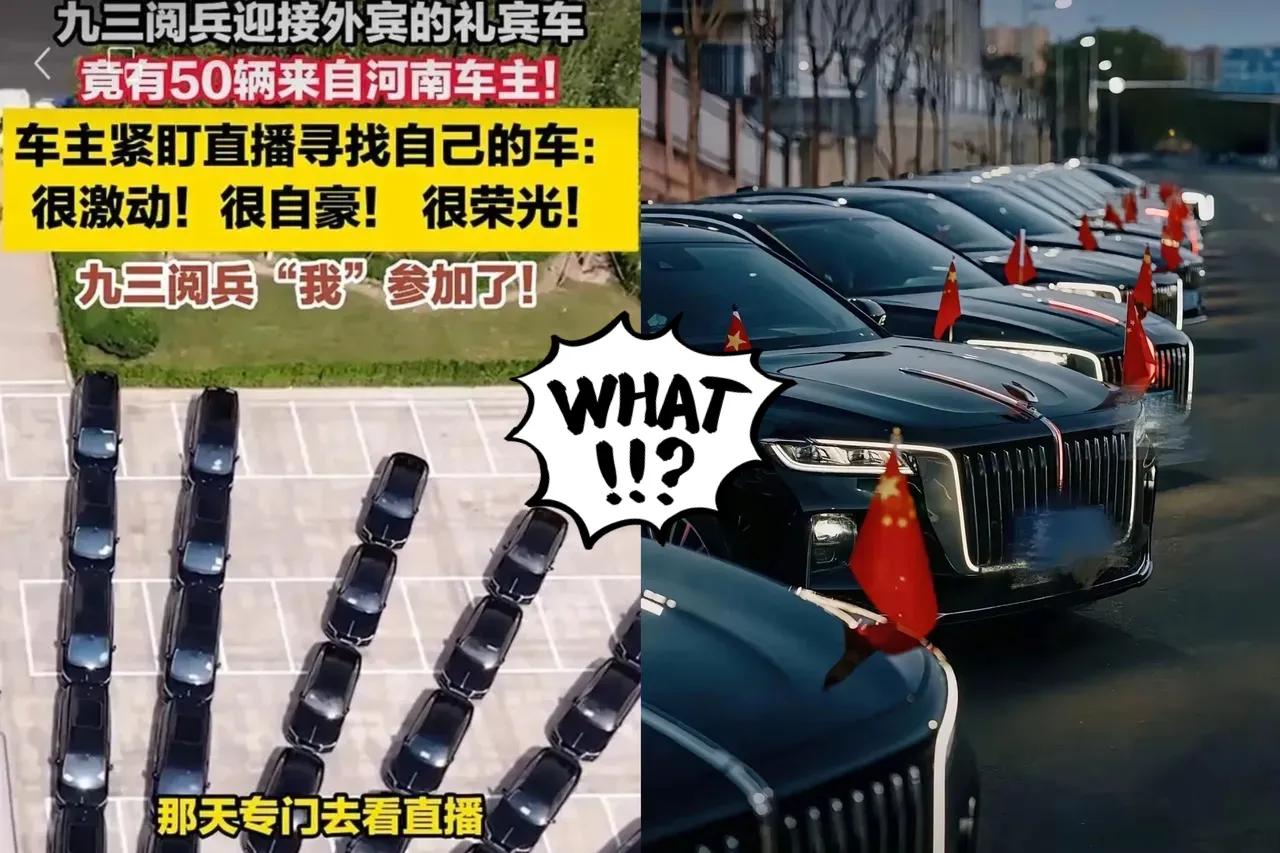 大阅兵鸽子借的我理解装备借的我都懂，可连礼宾车都是向民众借的，真得说句咱妈太