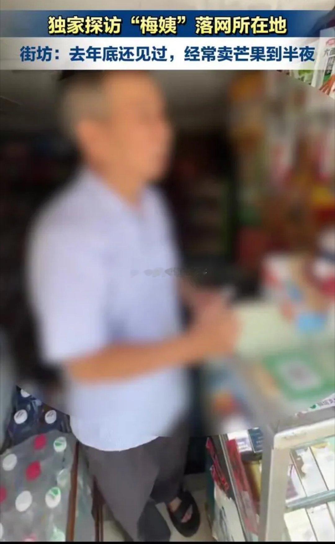 梅姨在广州摆摊卖切块芒果随着梅姨案相关情况对外披露，落网之前梅姨的生活细节被媒体