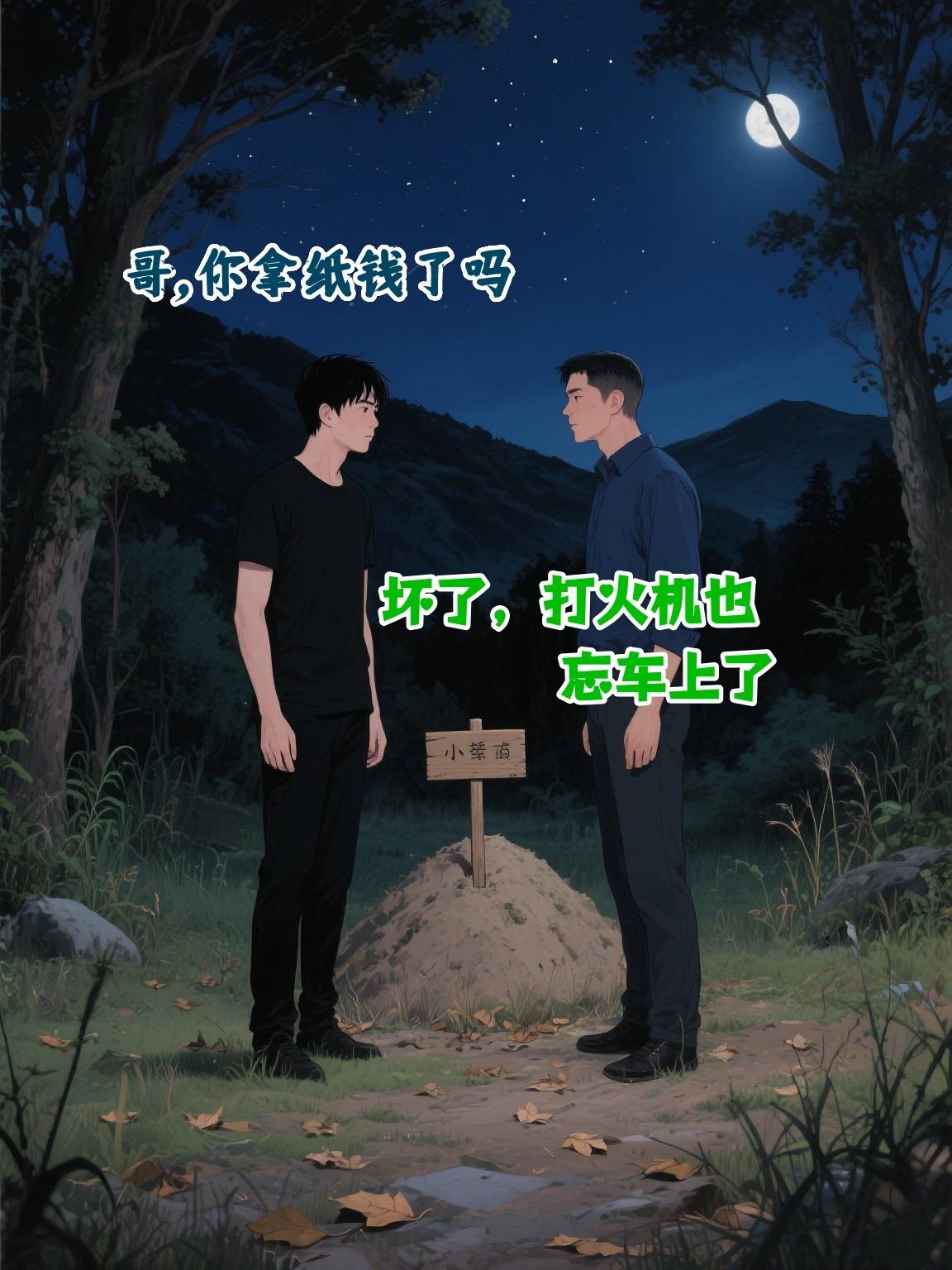 大爷：坏了，遇到真的了。