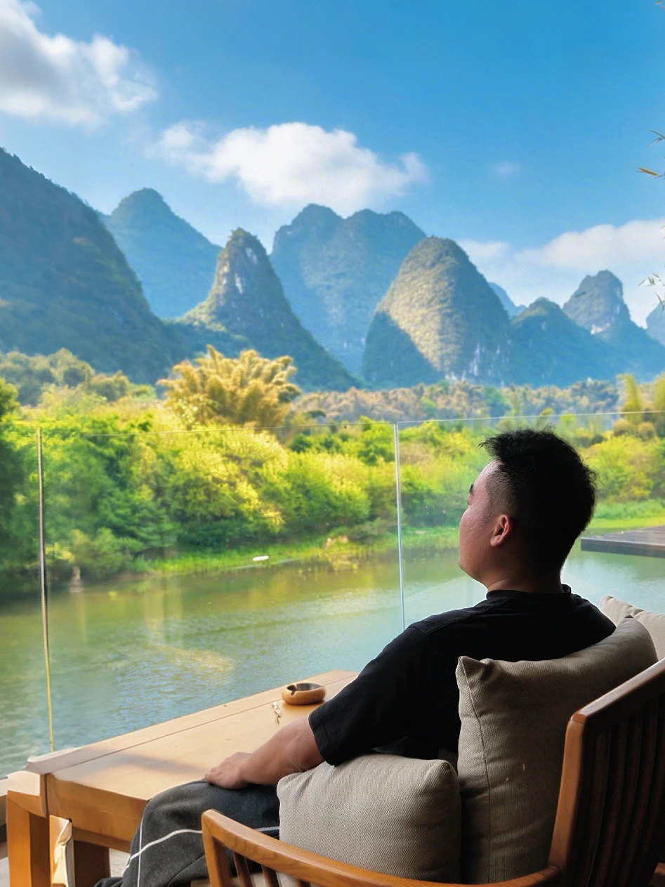 为了这家酒店，特意去的阳朔⛰️