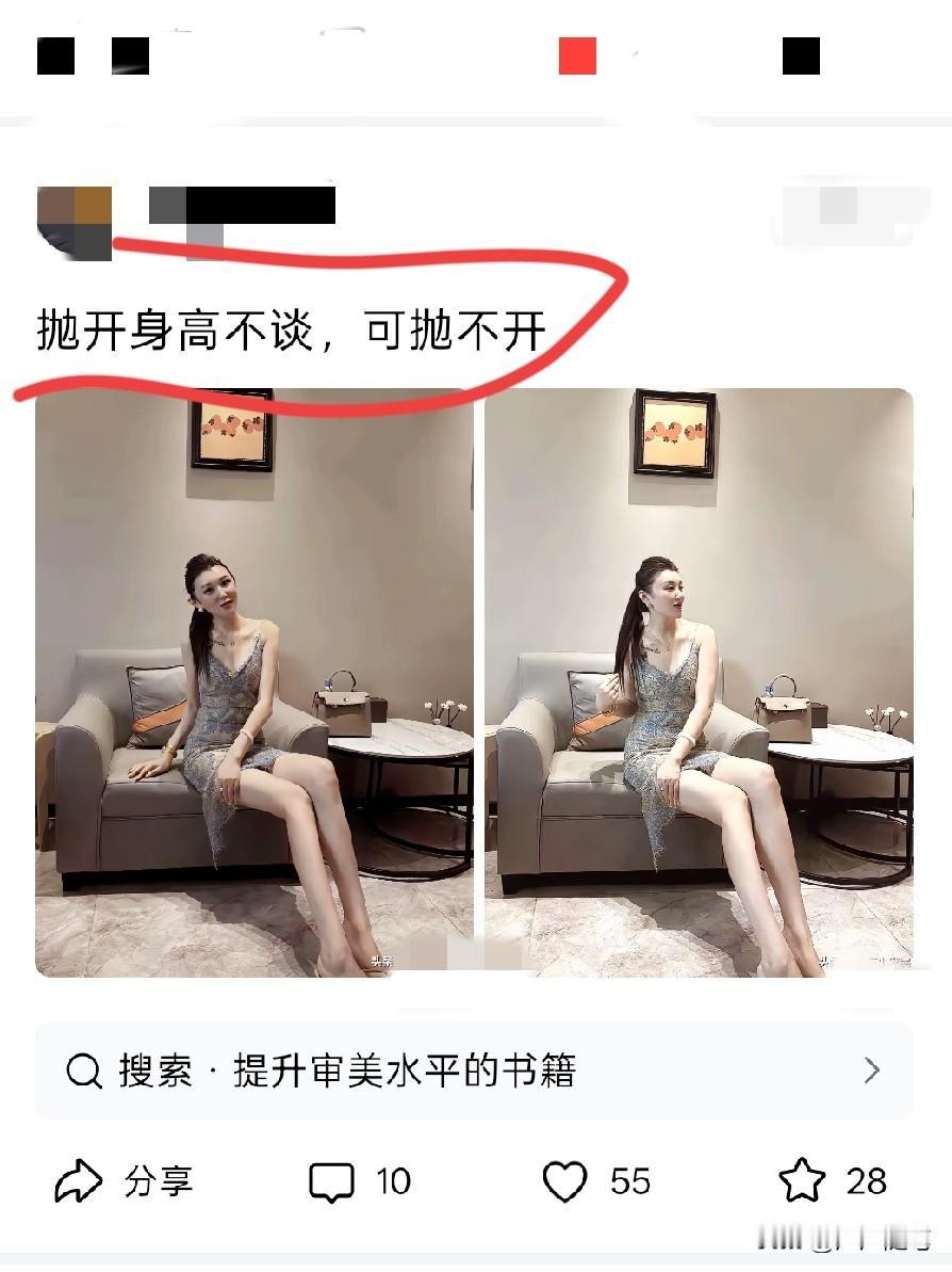 抛开长相不谈，不谈就不谈。
