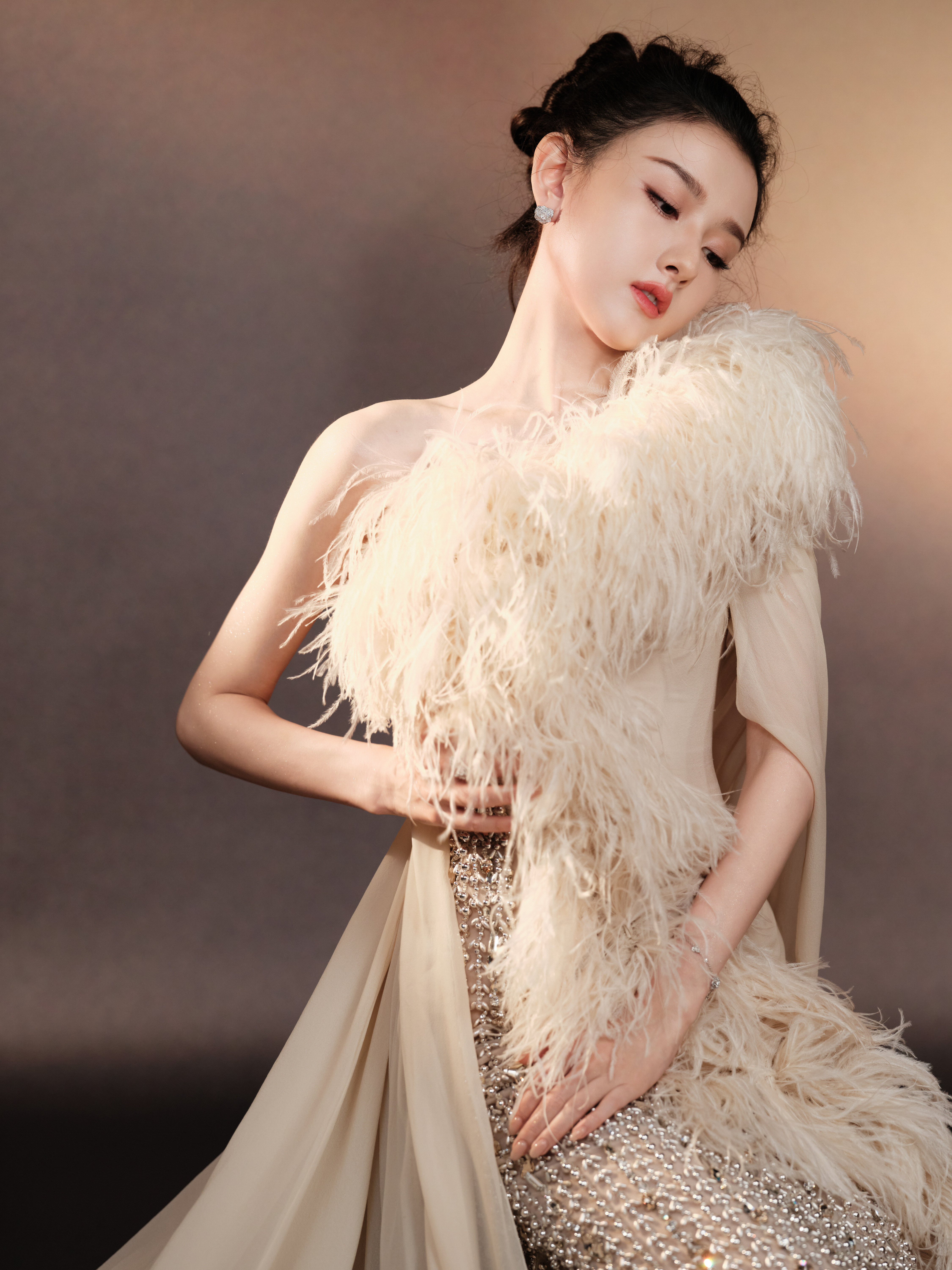 宋祖儿薄荷绿抹胸裙祖儿真美宋祖儿