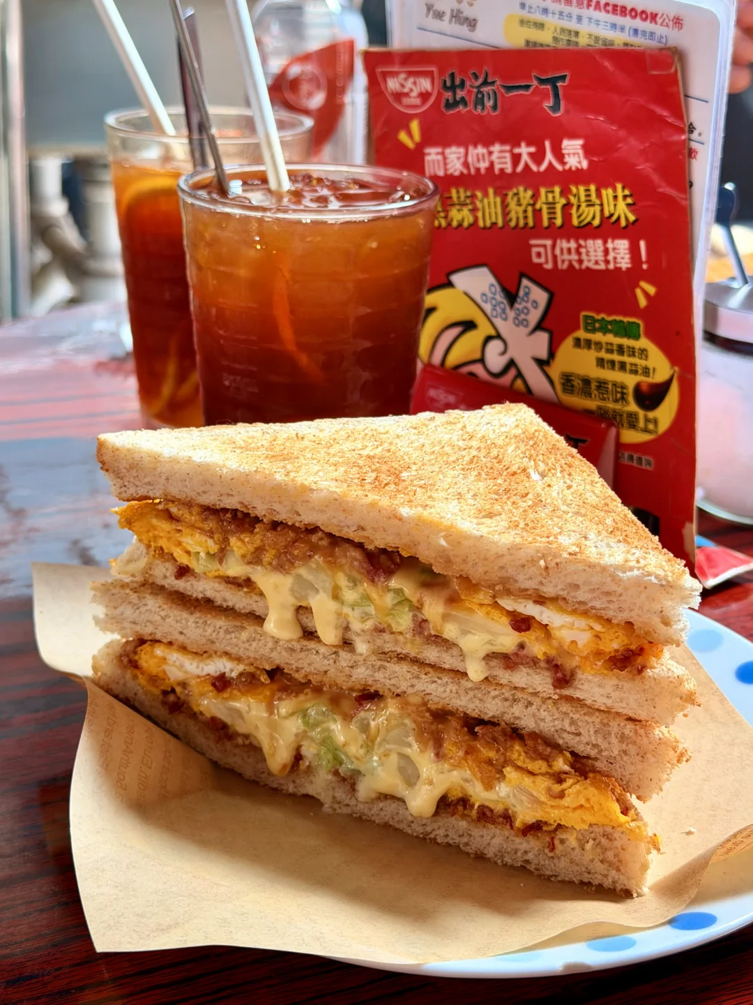 🇭🇰香港排队王！巨nb好吃的爆浆三文治😭