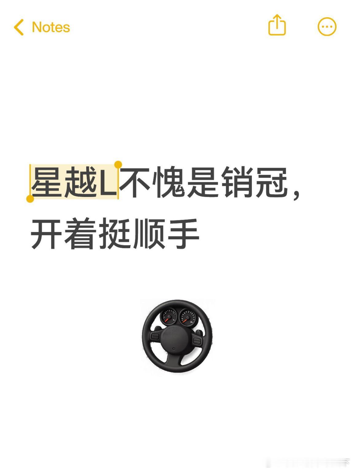 星越L不愧是销冠，开着挺顺手听说上半年星越L卖得特别好，我约了试驾。之...