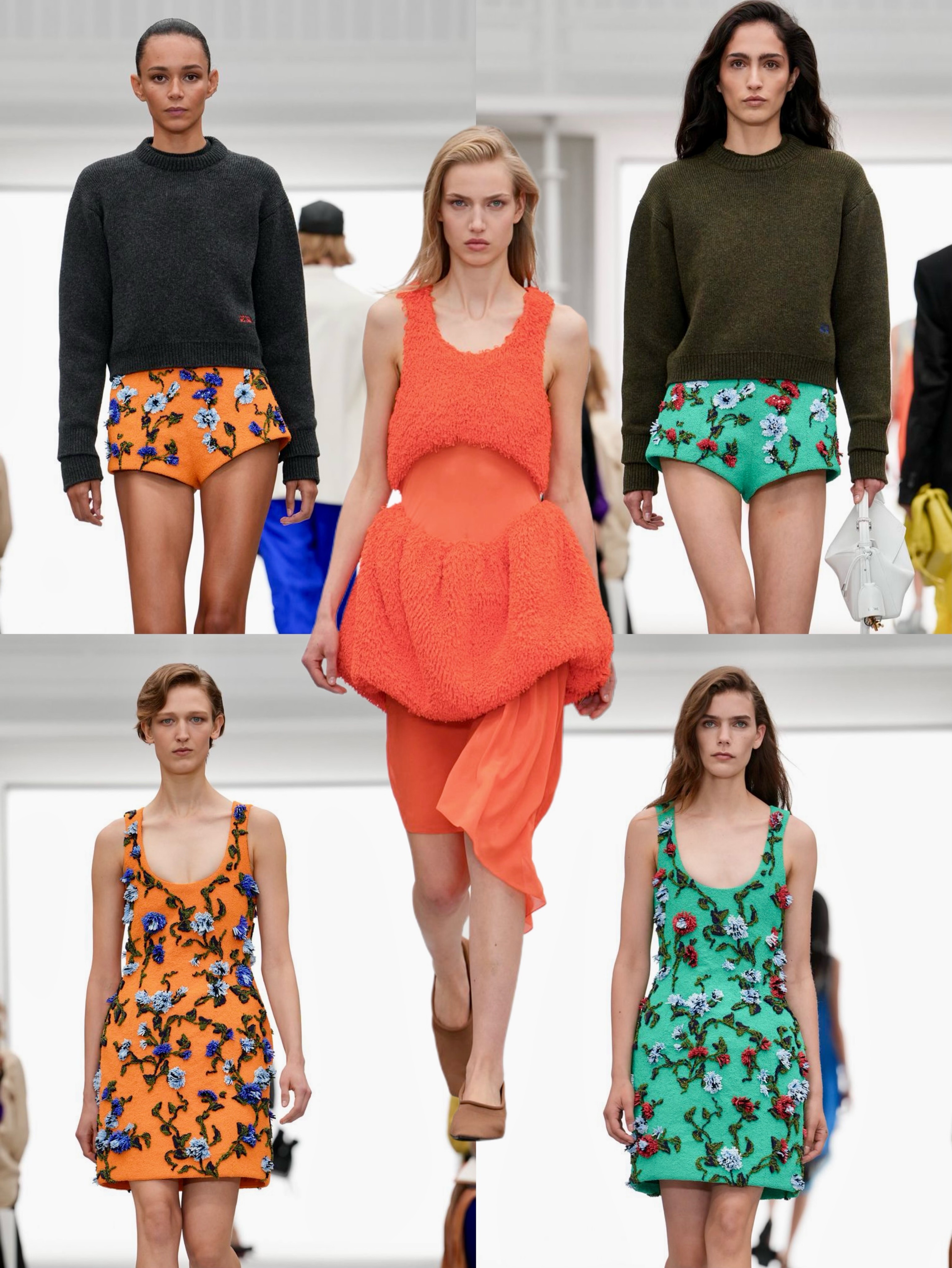 #LOEWE这季有点东西##时装周#罗意威2027春夏时装秀秀场落地巴黎文森城堡，中世纪古堡框架内搭