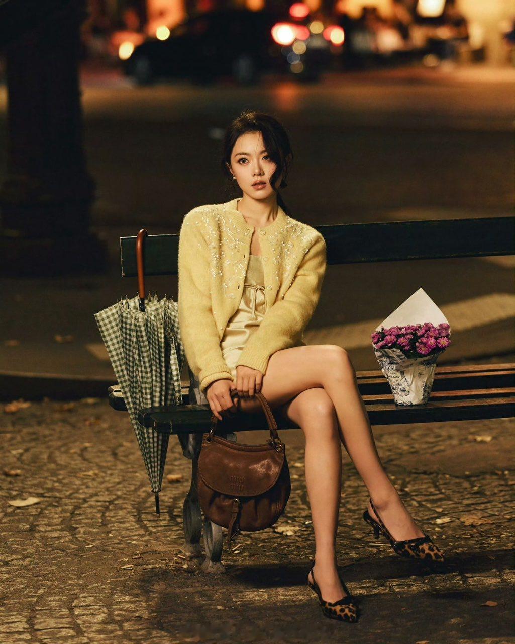 赵今麦miumiu大秀造型图好美啊​​​