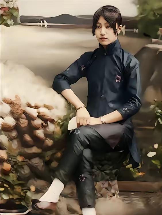 每次看到上海锦江饭店创始人董竹君的真实样貌，不禁惊为天人，年轻时的她清新脱俗，如