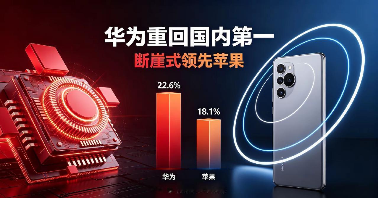 华为重返国内市场第一！以后没苹果啥事了！高端市场华为Mate90系列硬刚苹果