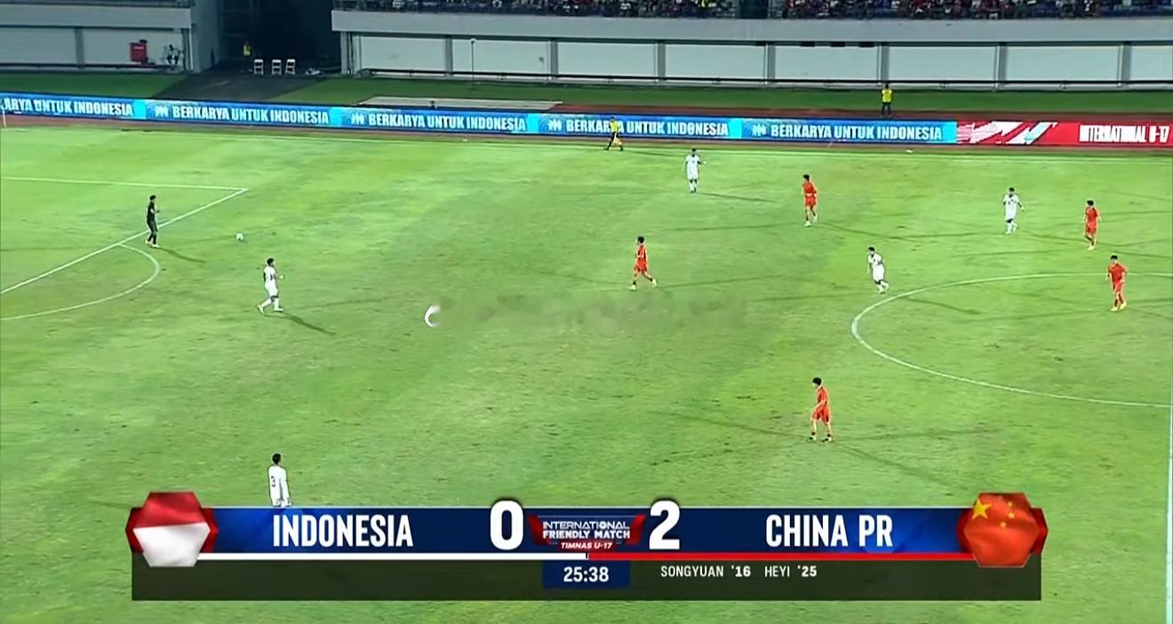 比赛第25分钟中国U17国少2-0领先印尼U17国少热点解读中超联赛u17亚