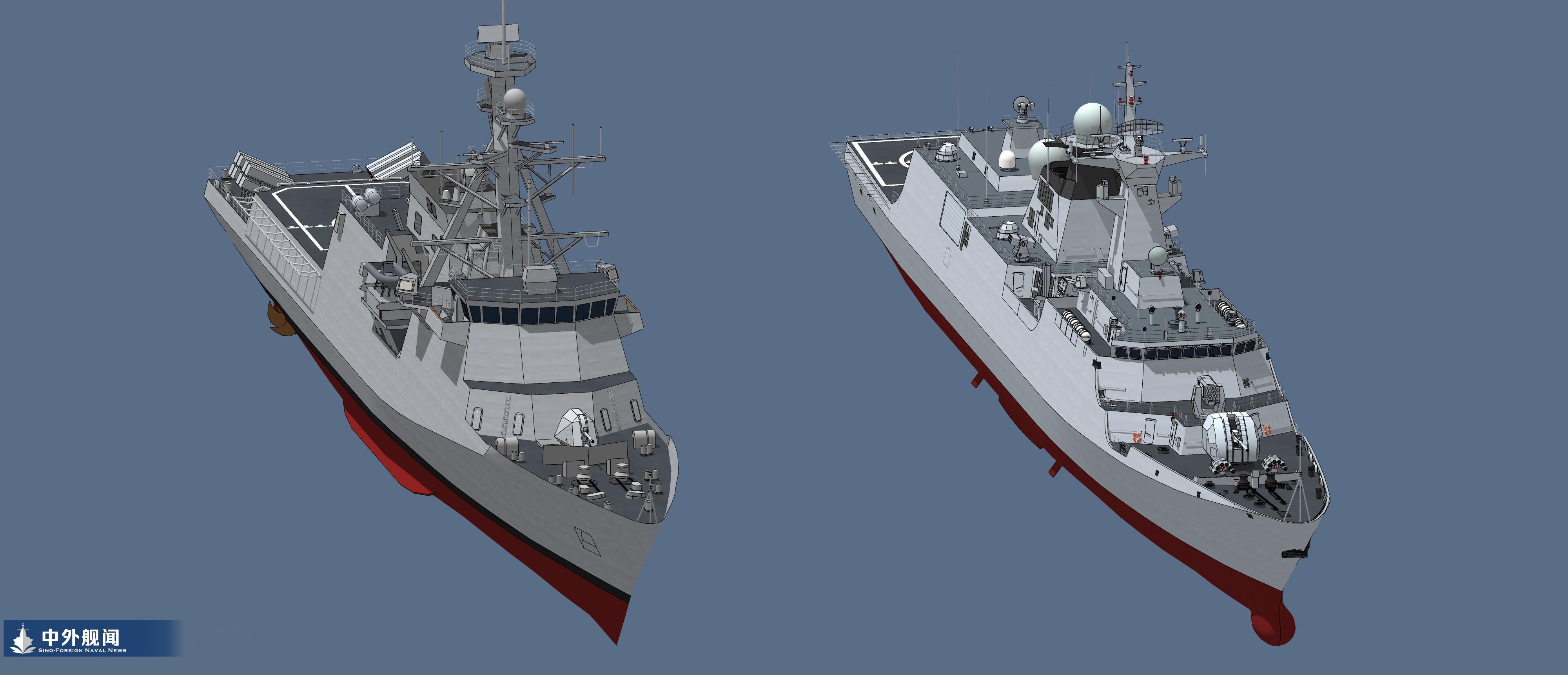 传奇级和054不带A中外舰闻