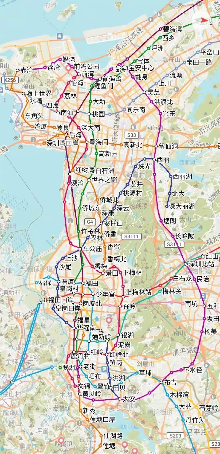 深圳就是狭长发展地带。这样看直观多了哈哈哈，不分南北[笑着哭]上城-南山