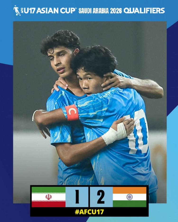 此前曾击败国少! 印度U17生死战2-1淘汰伊朗U17, 晋级亚洲杯正赛