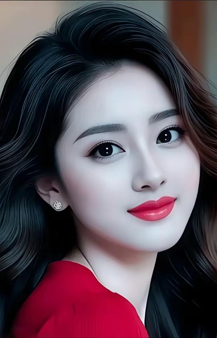 这小姐姐也太美了吧，红唇动人，气质满分！美到人失语。