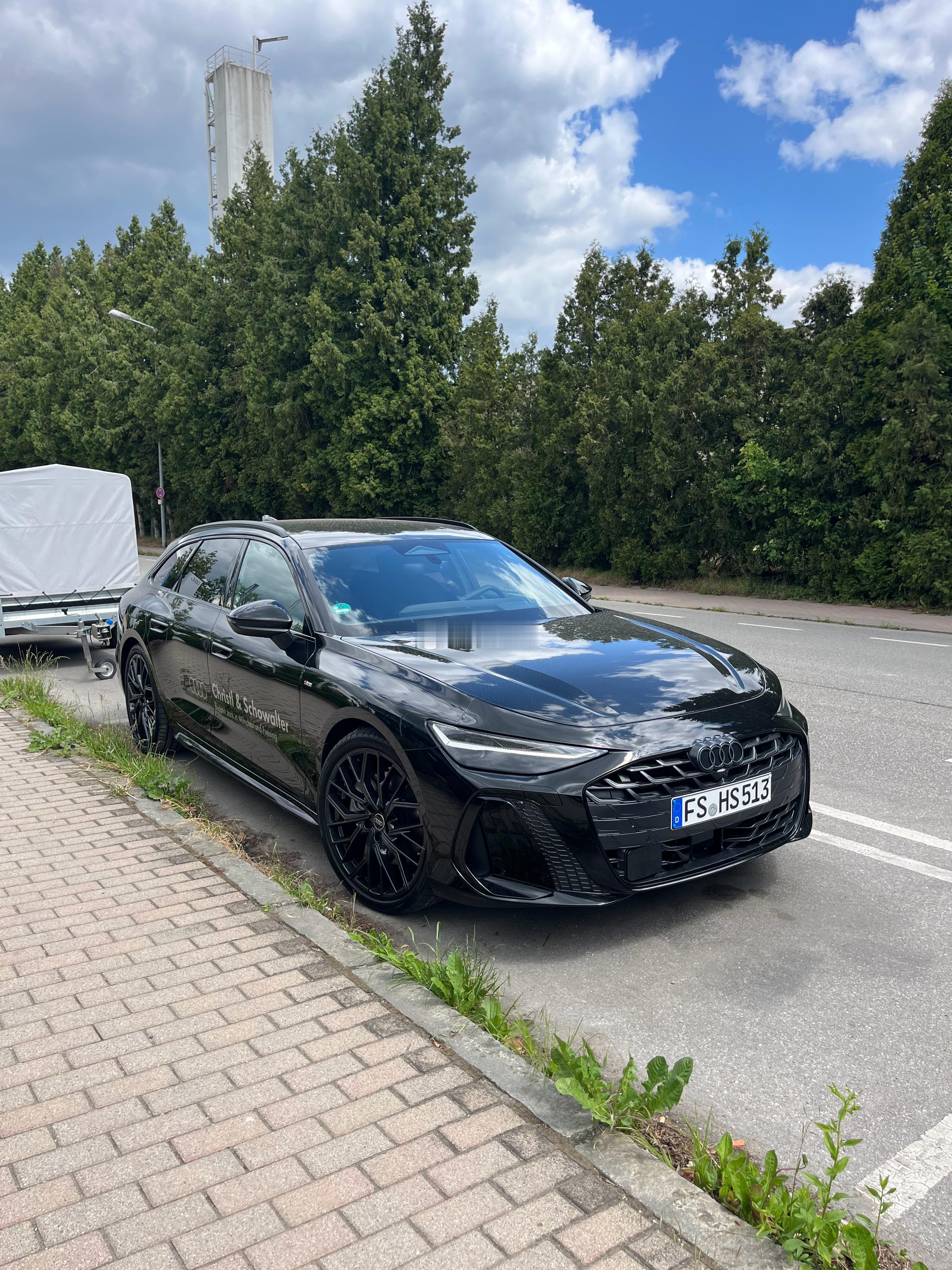 野生新A6旅行，全黑还是帅的。yz77聊车奥迪a6瓦罐​​​