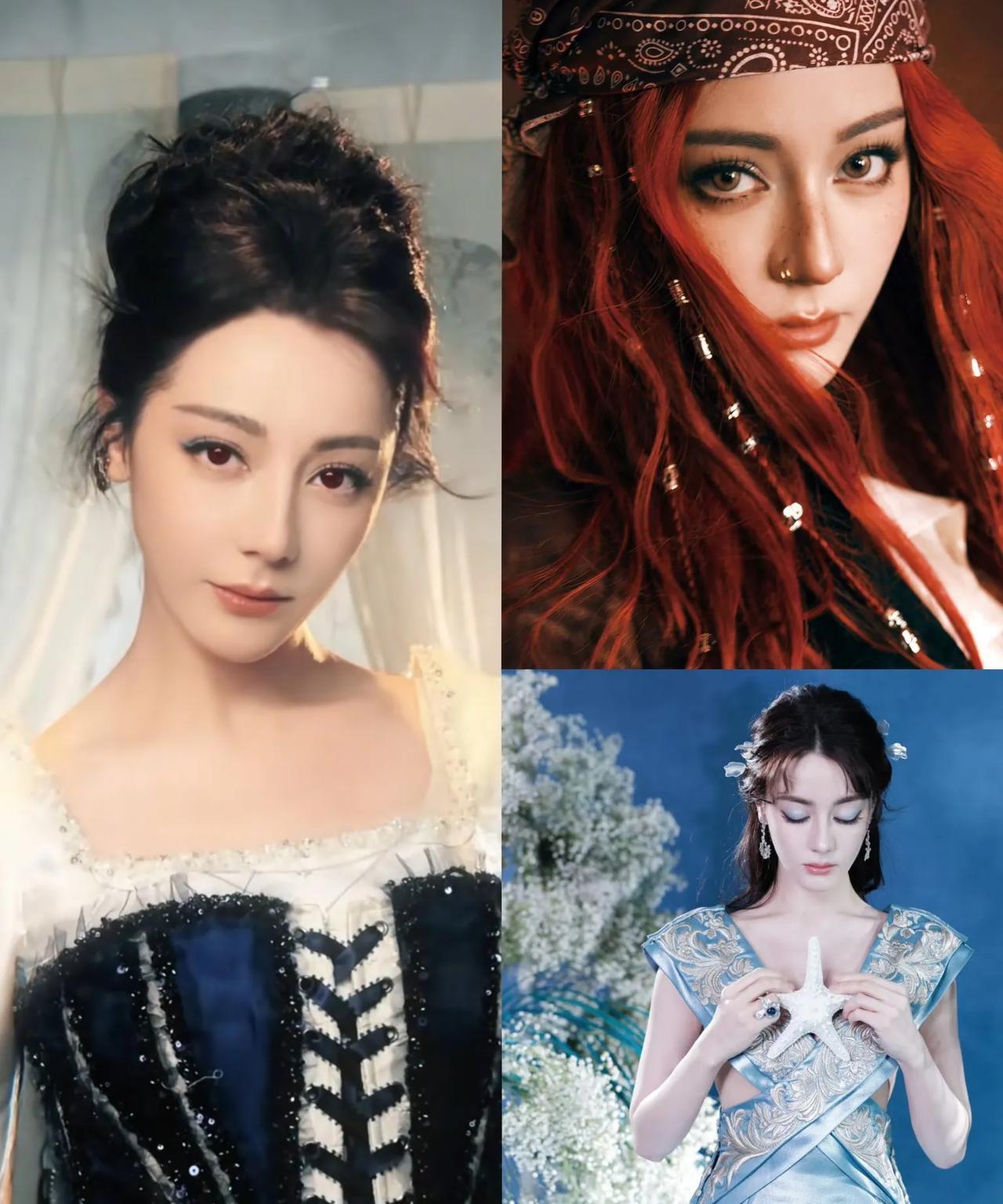 先是红发海盗再是蓝色人鱼妖姬现在又是恋夏风公主，迪丽热巴你就说还有什么是你