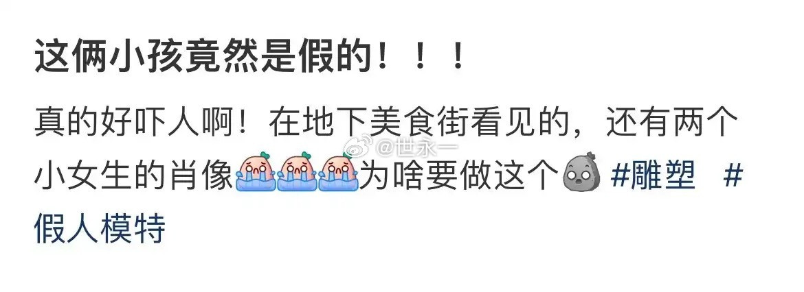 这俩小孩竟然是假的​​​
