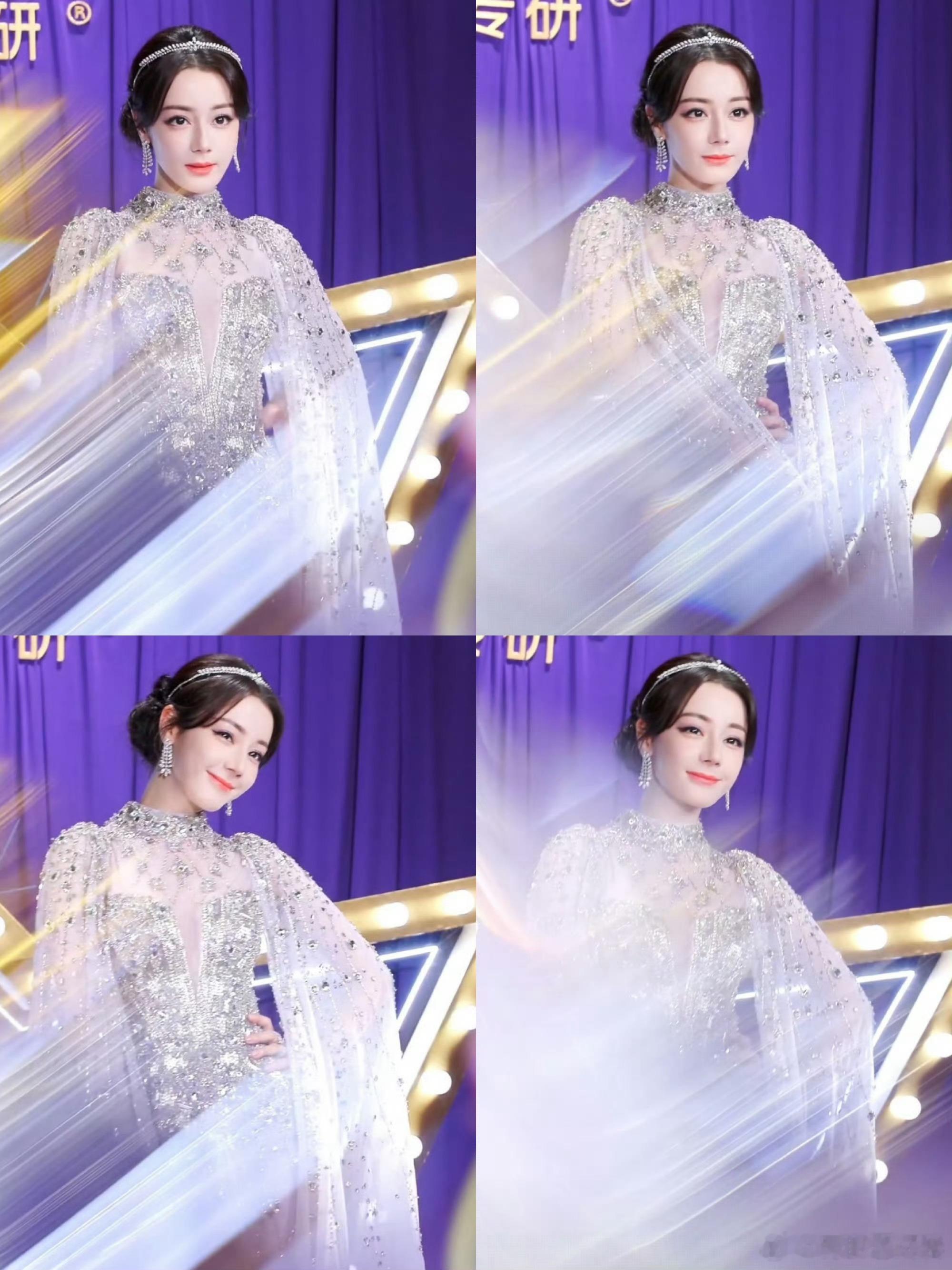 迪丽热巴今日品牌直播造型演绎Khaled&Marwan2025春夏定