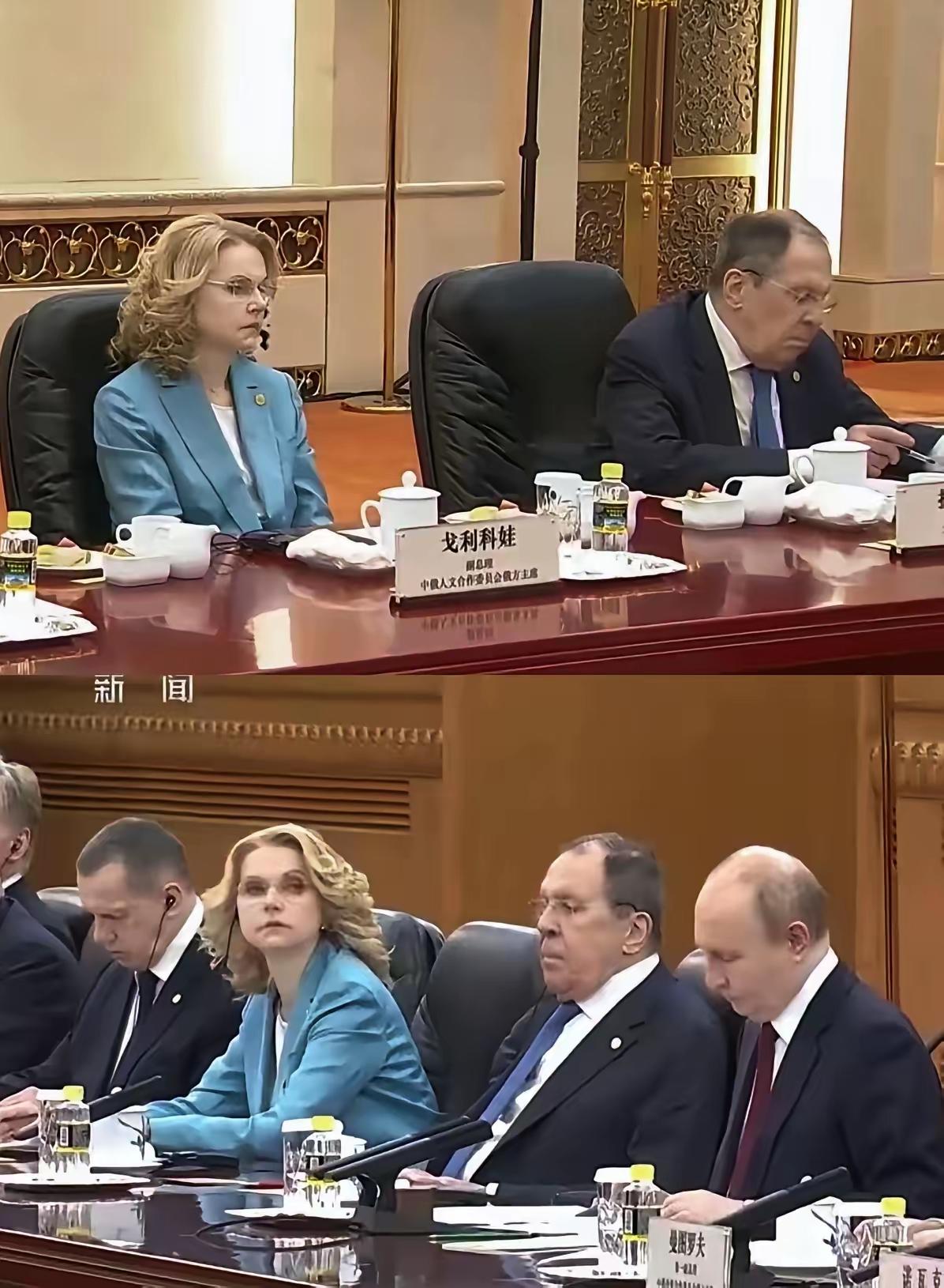 普京访华，代表团里有一个漂亮女性，不简单2026年5月，莫斯科的克里姆林宫再一