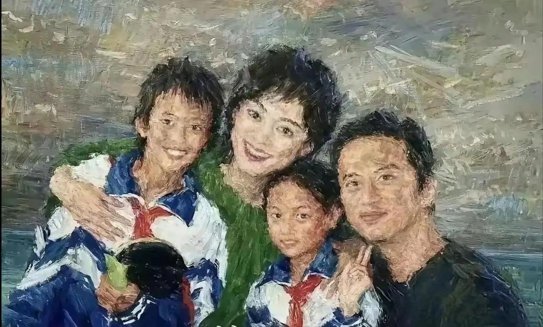 知道孙俪的字写得好，没想到她的油画也这么好。