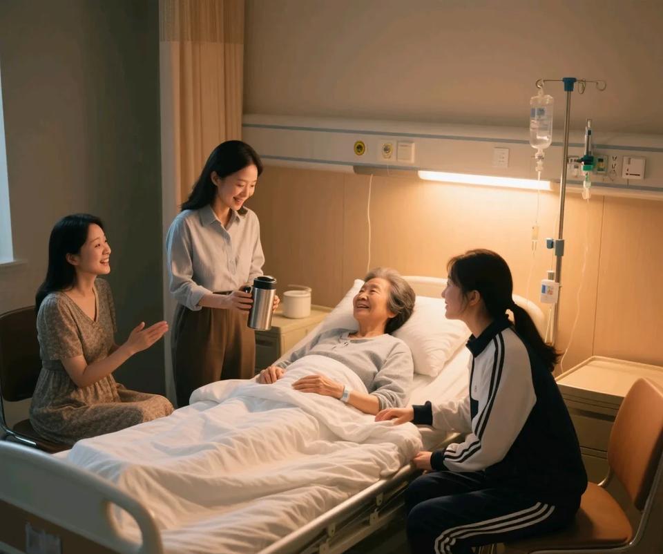 都说养儿可防老，可姑姑住院了，陪在身旁的为何是三个表妹呢？姑姑育有四个孩子，头
