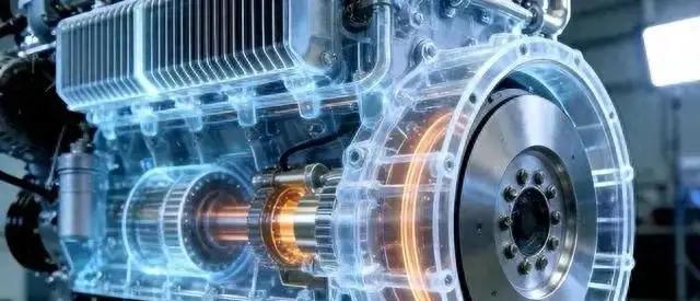 玉柴干的事，就是把发电机硬生生“焊”进发动机飞轮里，曲轴一转，电就出来了。如果再