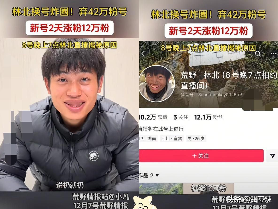 放弃42万粉丝账号从零起步？林北这波操作哪是“傻”，分明是流量时代最通透的“