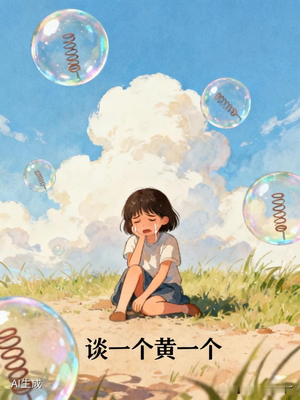 有个女子因谈恋爱的事儿被气哭了她哭诉道：“我现在都不敢出门了，朋友们看见我，居