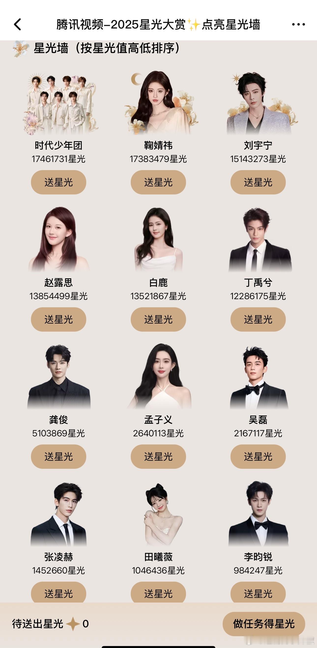 🐧的星光榜，来看看谁能上桌？