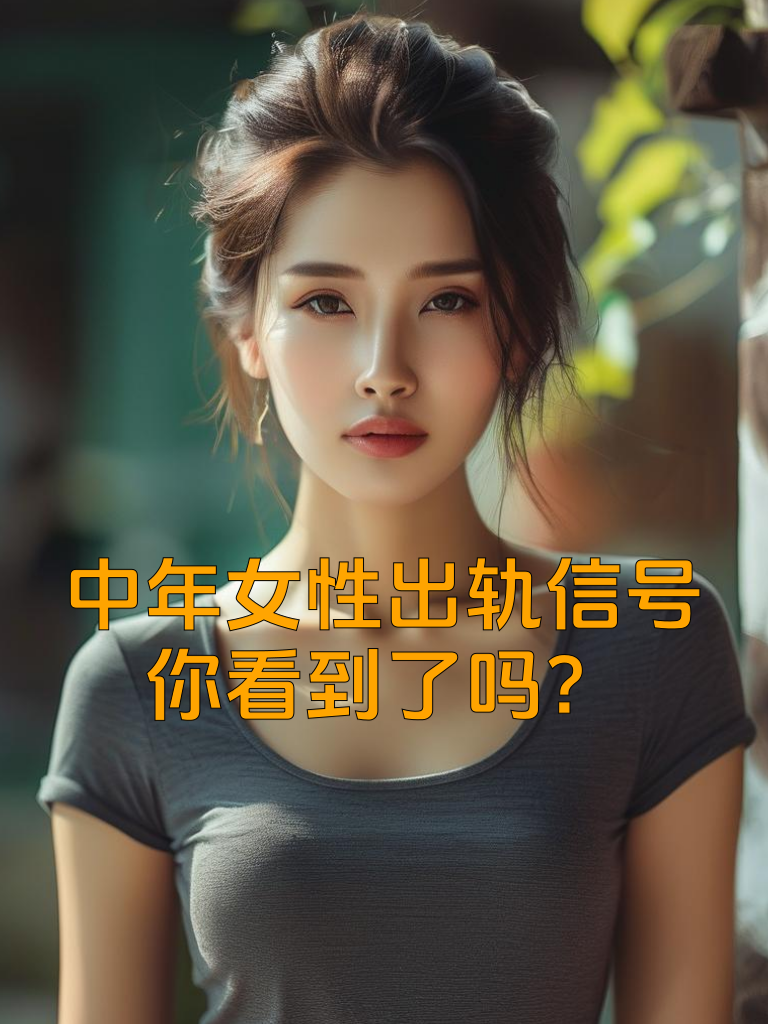 中年女性出轨信号，你看到了吗？