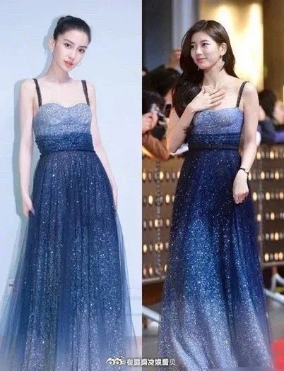 女明星其实最害怕撞衫了，所以经常会出现很多隔空撞衫的情况