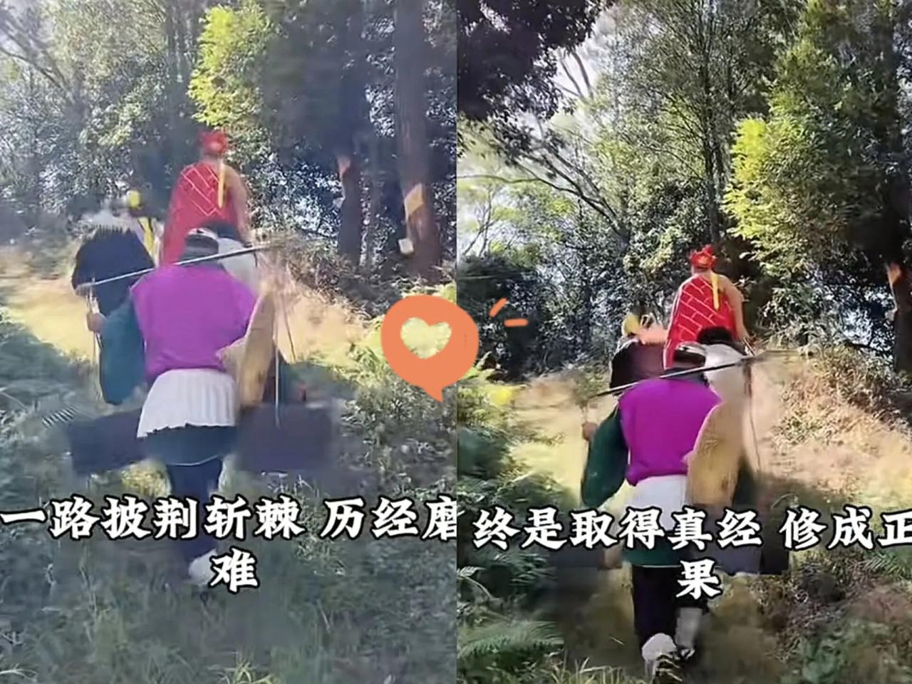 原本以为直播赛道已经是黄昏产业了，没想到网友们还是太有才了。最近有人直播西天取经