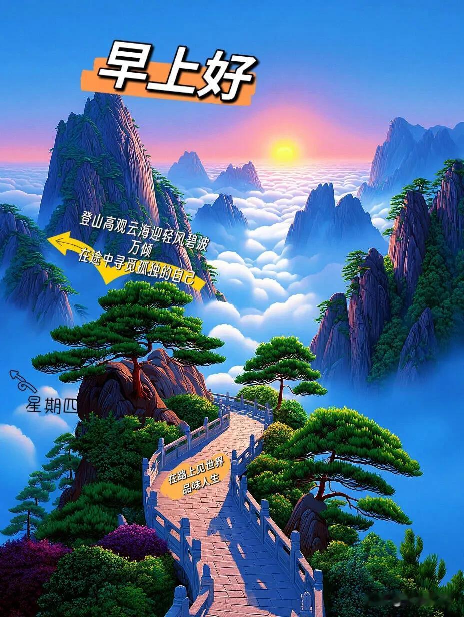 我认为可以早安呀，愿你三餐温暖，四季平安，日日都有小惊喜。
