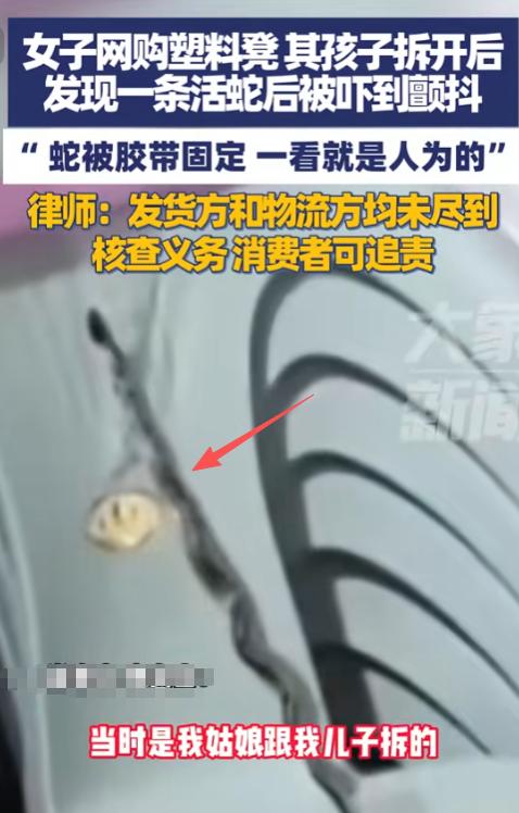 “太缺德了！”10月23日，云南昆明，一女子网购了个塑料凳，孩子们拆快递时竟然发