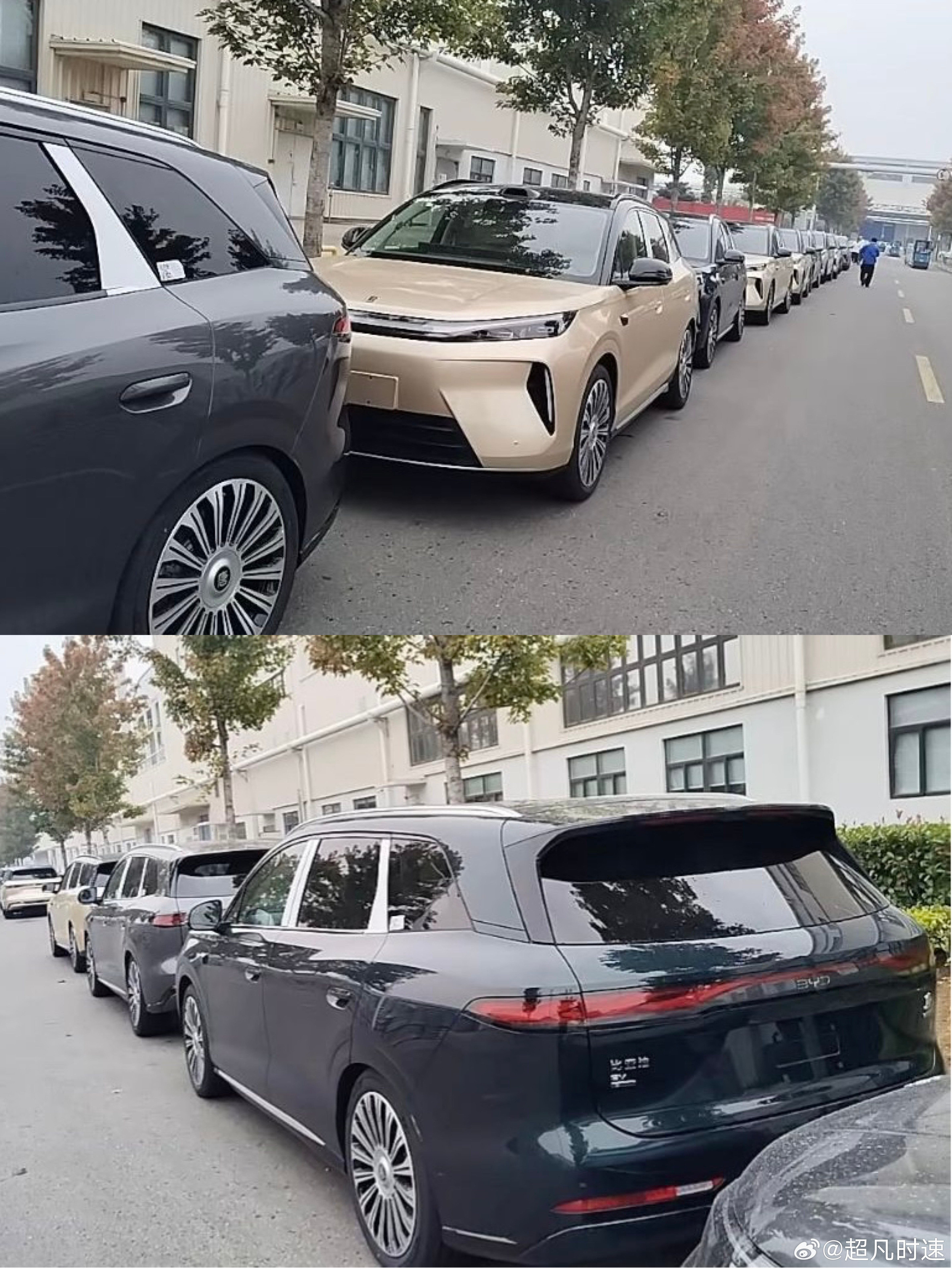 比亚迪第三代唐EV实车，四季度内上市长宽高5045/1980/1760mm，轴距
