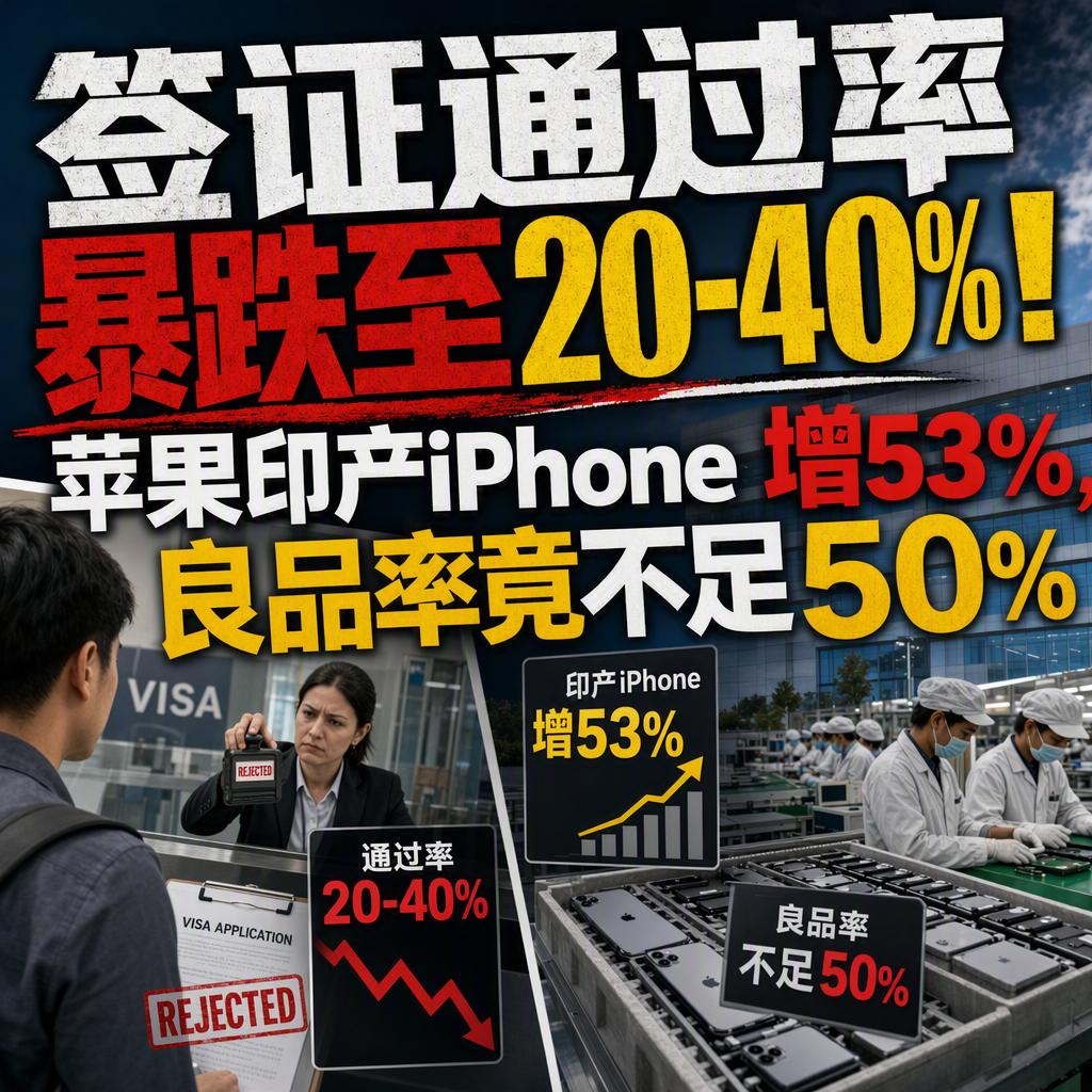 都说印度制造要腾飞了，可现实狠狠打了脸。签证通过率从90%以上暴跌到20-40