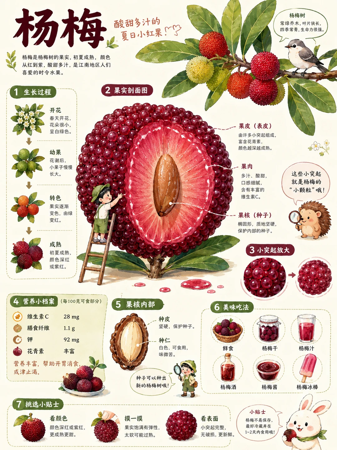 🌱杨梅｜一图看懂杨梅的前世今生