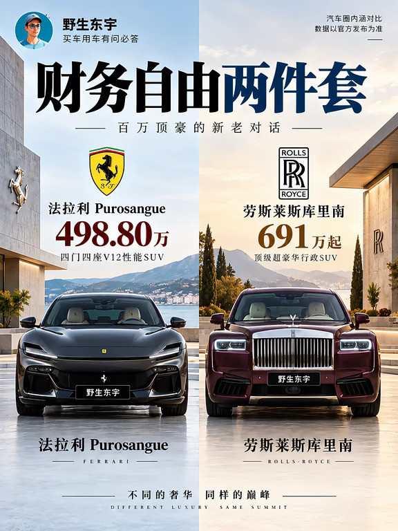 评论区让我看看，各位财务自由后都开什么车