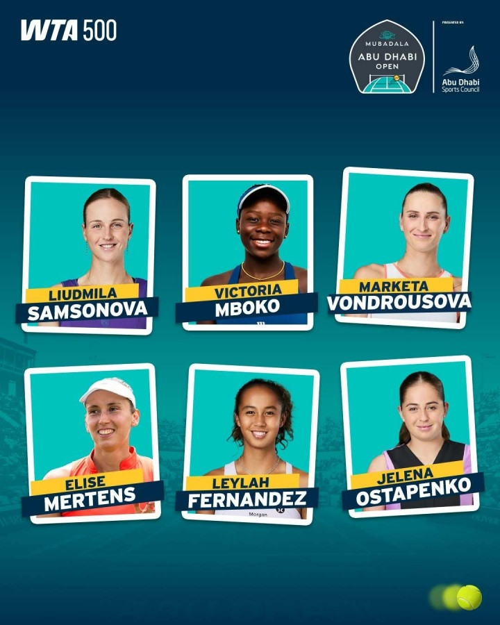 WTA500阿布扎比站官宣参赛阵容: 郑钦文在列, 她此前已退出澳网