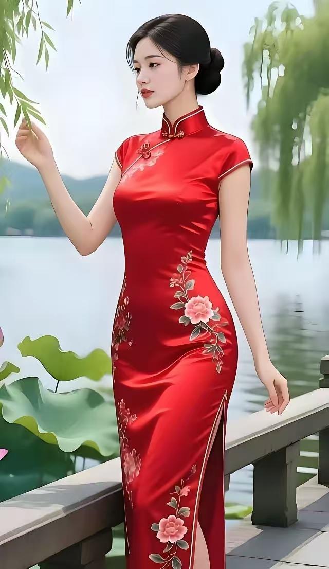 咏国风旗袍古韵旗袍载国章，千年文脉自流芳。春风漫染群芳色，一袭华衣焕锦光
