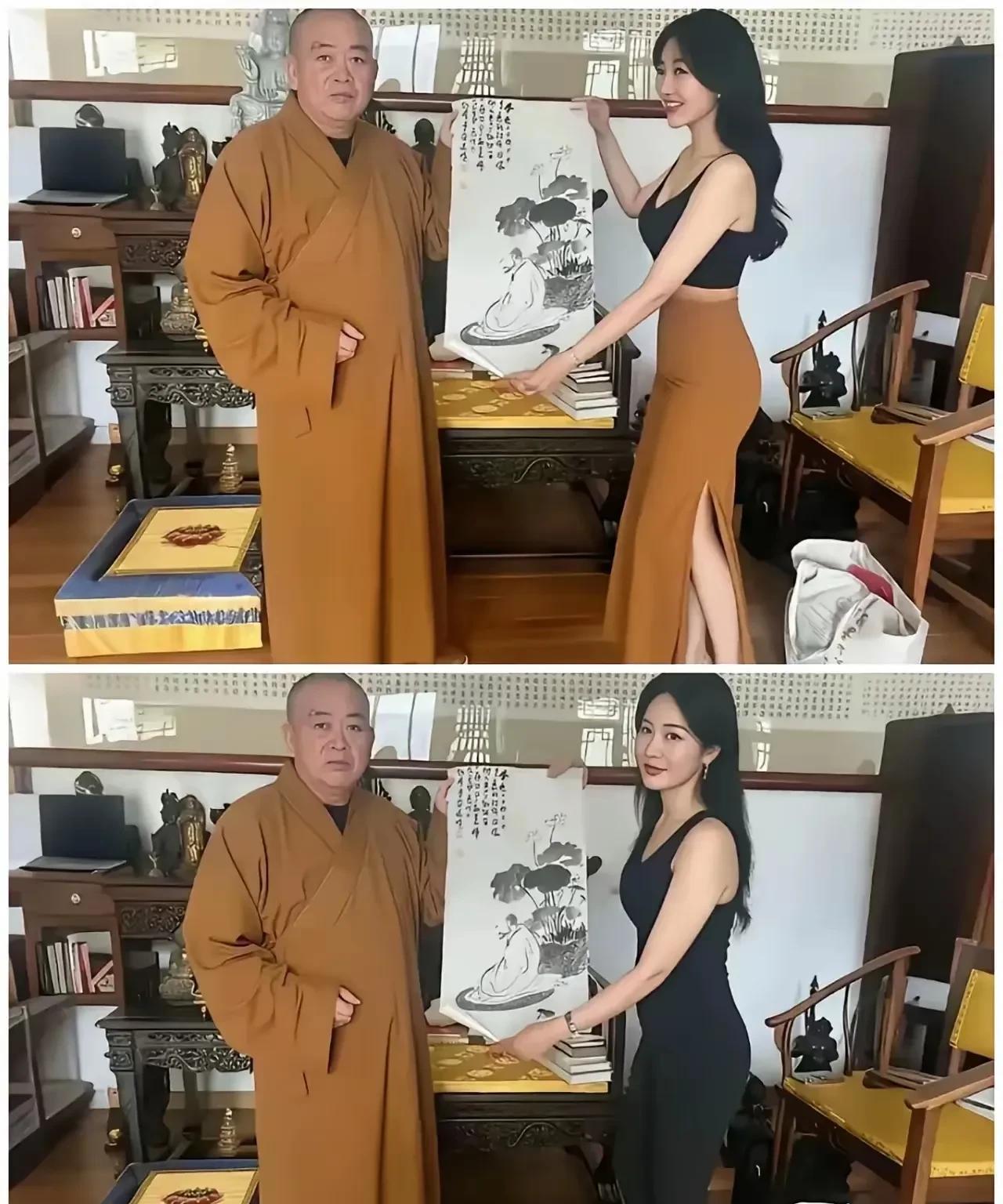 我不懂什么叫开光，但是看到这位美女在开光前和开光后的样子，我似乎瞬间的明白了一切