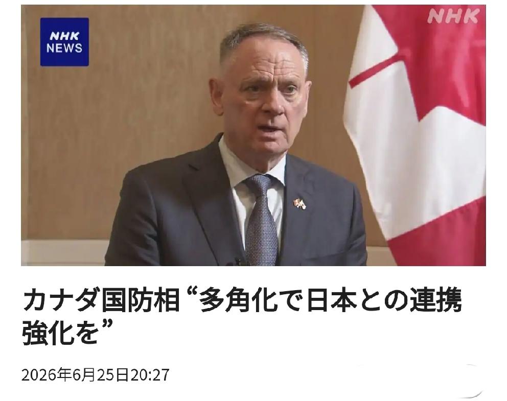 加拿大国防部长称日本为“世界主要国家”北京时间日媒6月25日1