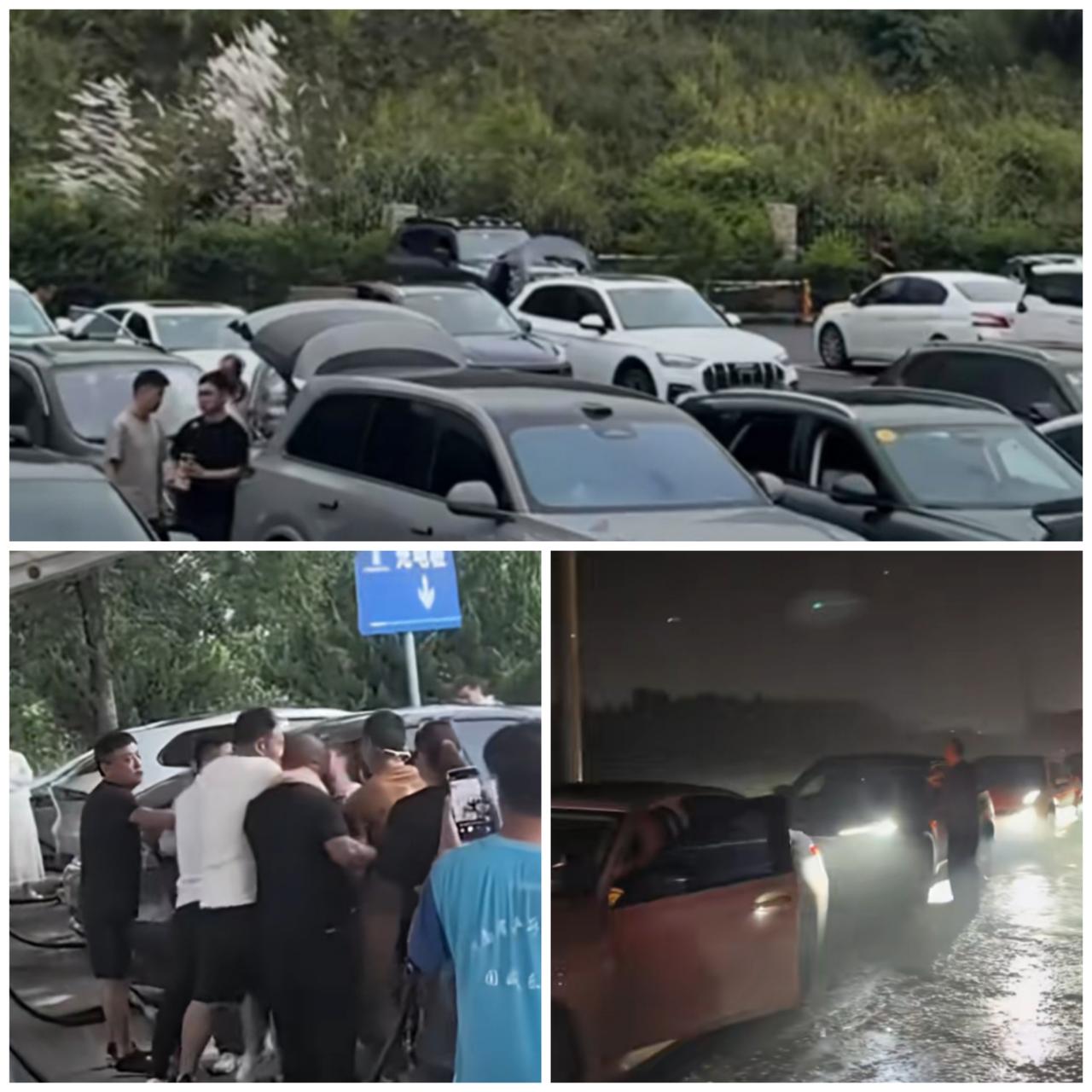 随着新能源汽车普及，这个国庆出行新能源汽车在有的高速服务区遭到重大挑战，因充电桩