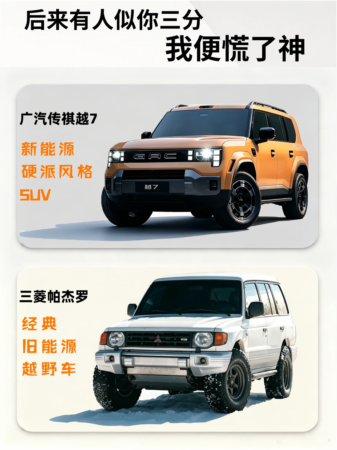 两台车眉眼间有些许神似 有同感吗？