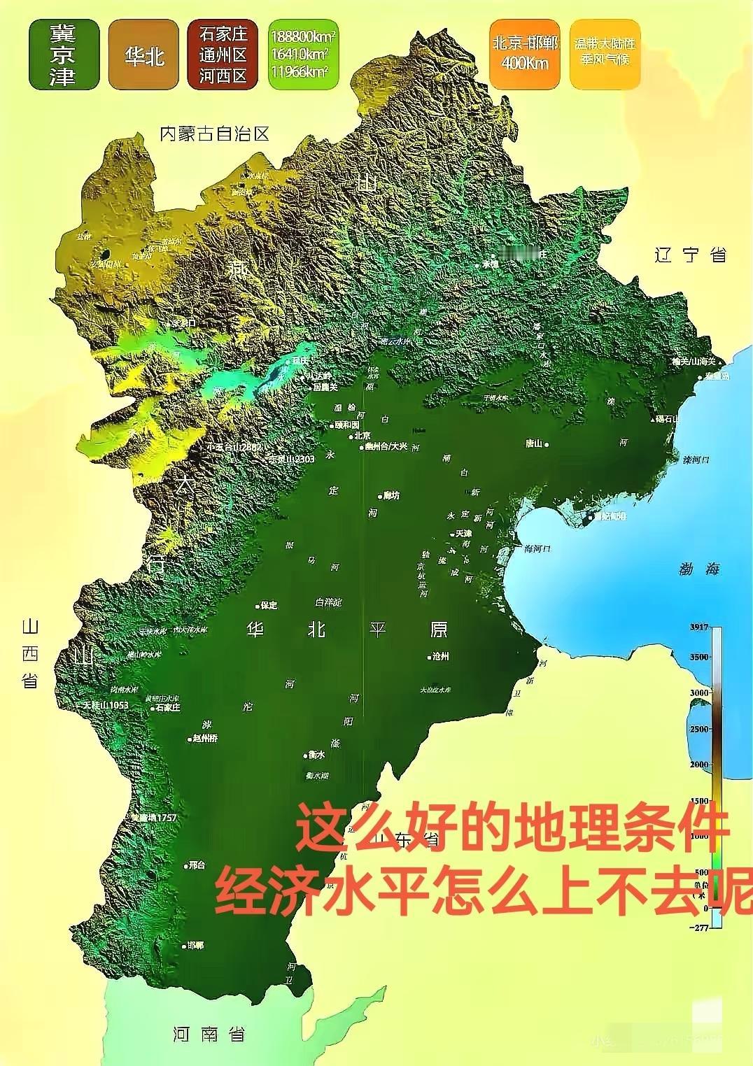 这么好地理条件的河北省经济水平在全国却不显眼？[捂脸哭]