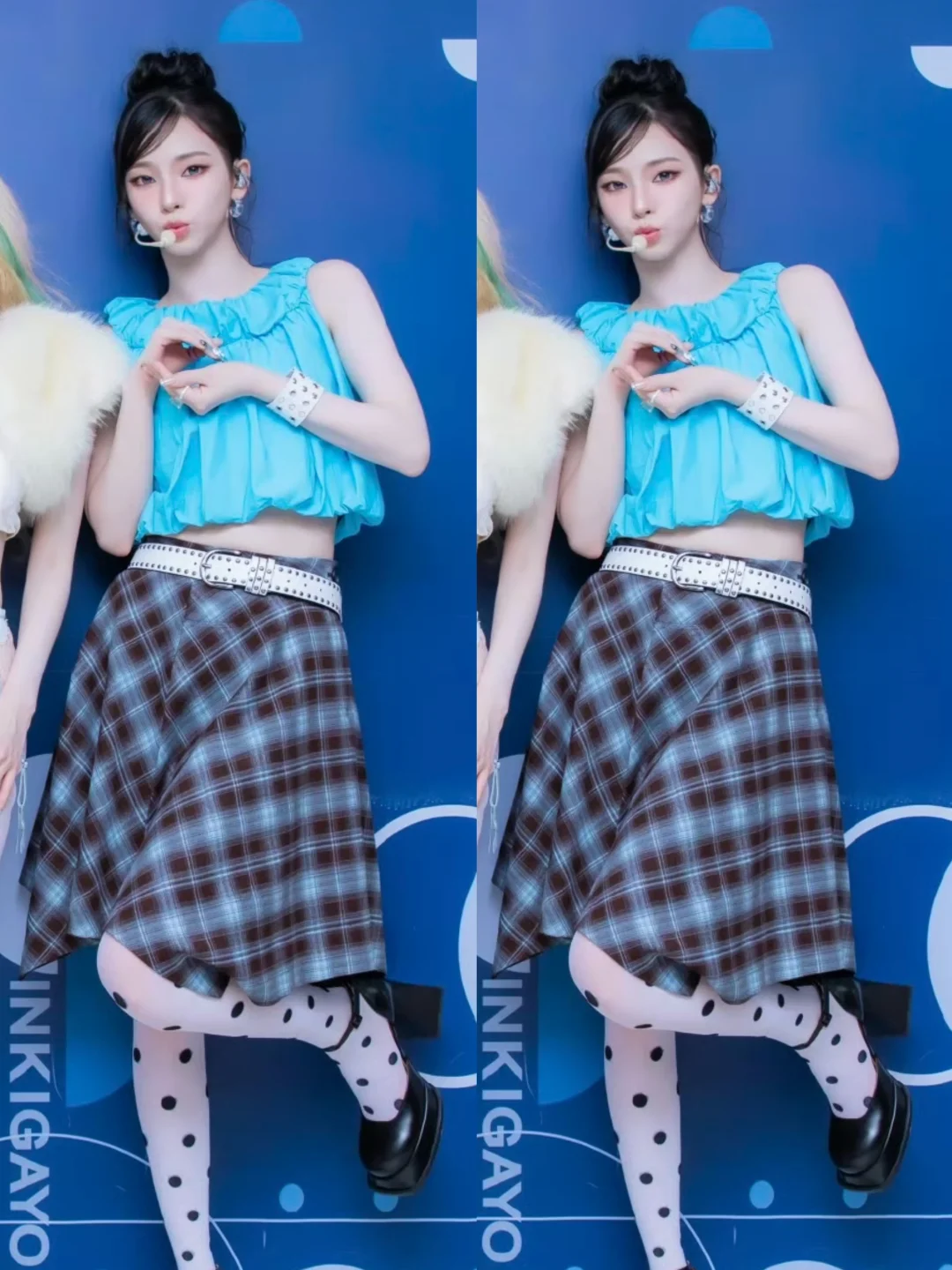 柳智敏人气歌谣打歌造型 这是真的bluu