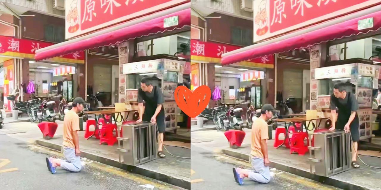 一分钱难道英雄好汉，深圳龙华一老哥没找到工作，身上的钱也花完了，肚子饿得实在受不