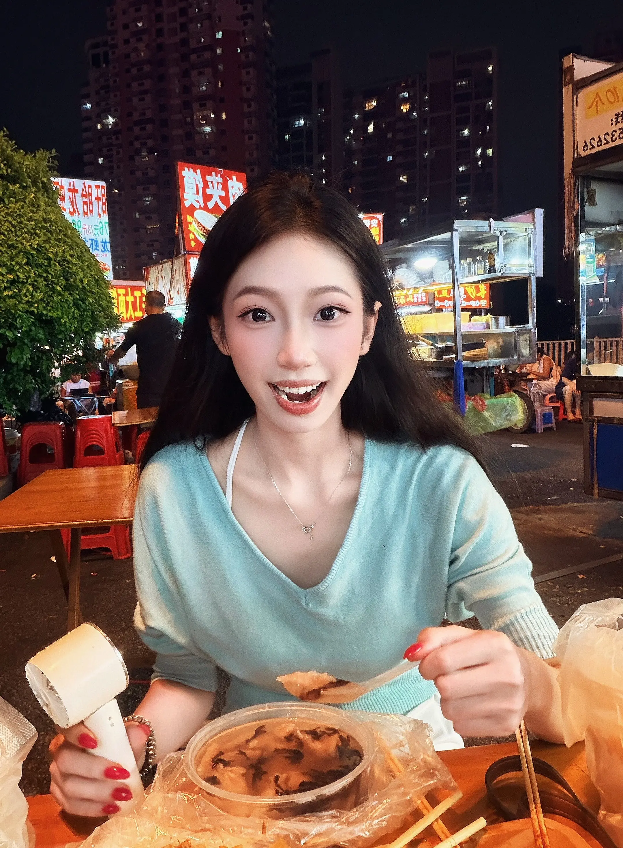 幸福从来没有标准答案   和你吃路边摊也是一种